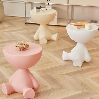 Table basse ronde Unisexe en plastique design fonctionnel