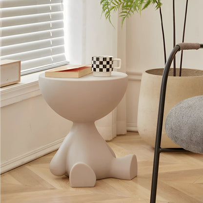 Table basse ronde Unisexe en plastique design fonctionnel