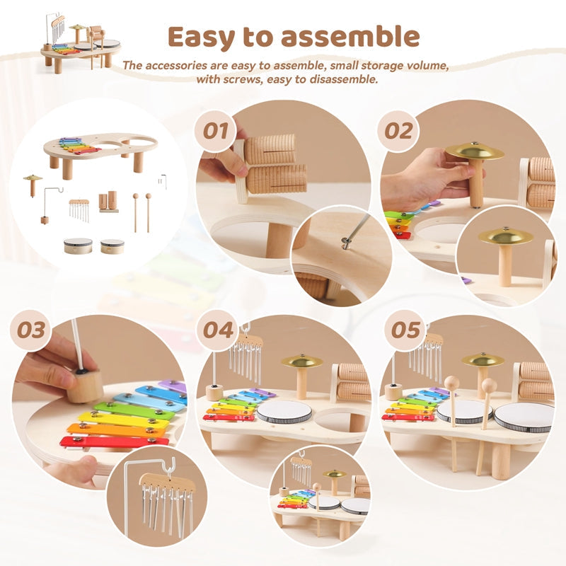 Table Musicale Enfantine Avec Instruments Variés 2