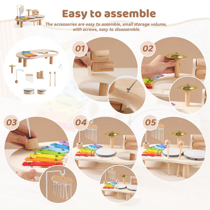 Table Musicale Enfantine Avec Instruments Variés 2