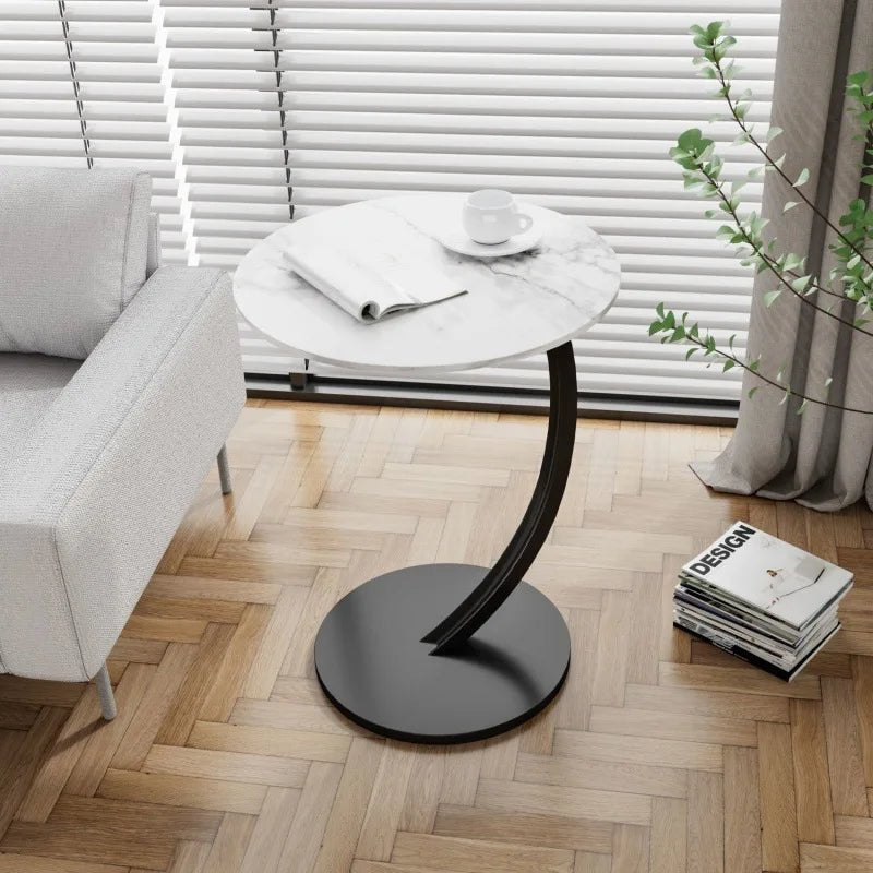 Table d'appoint Ronde Compacte pour Petits Espaces 11