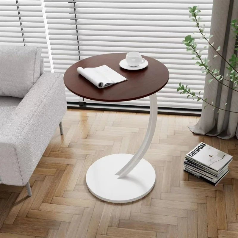 Table d'appoint Ronde Compacte pour Petits Espaces 13