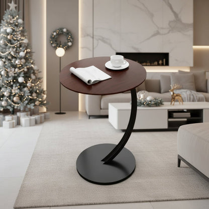 Table d'appoint Ronde Compacte pour Petits Espaces 2