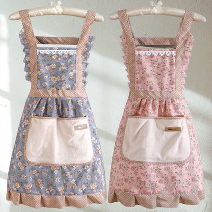 Tablier de Cuisine Floral Réglable pour Femmes 4