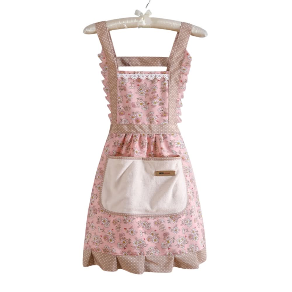 Tablier de Cuisine Floral Réglable pour Femmes 6