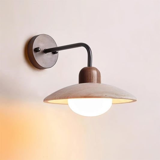 Lampe Murale Travertine avec Pierre Naturelle Élégante - Foivo