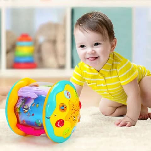 Tambour Magique pour Bébé avec Lumières et Sons Interactifs 1