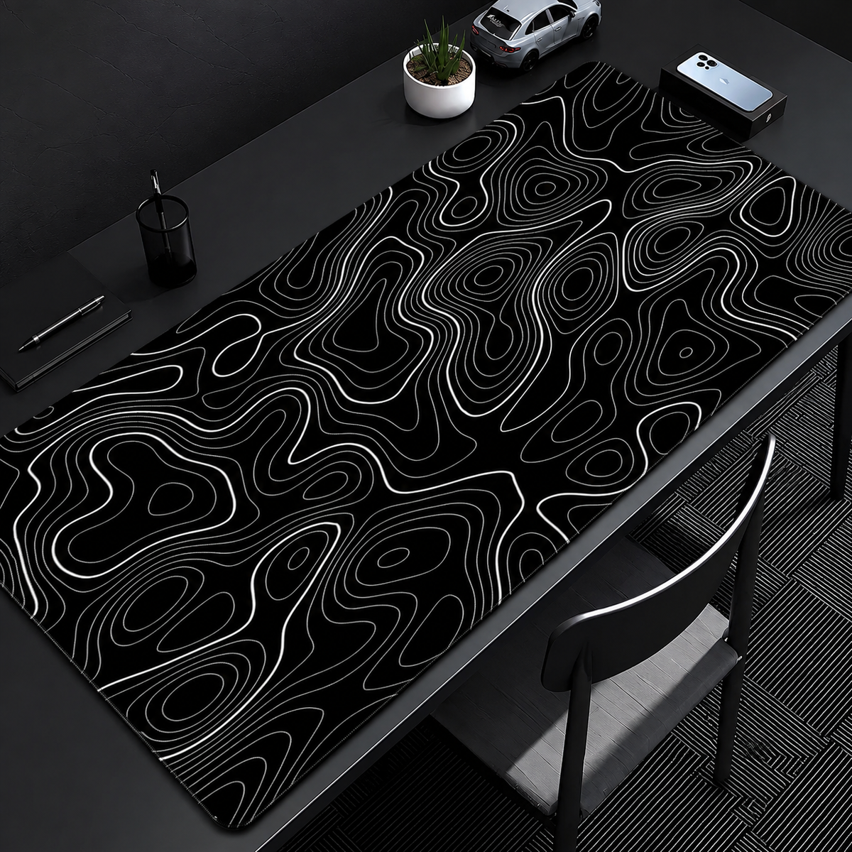 Tapis de Bureau Antidérapant Design Géométrique - Foivo