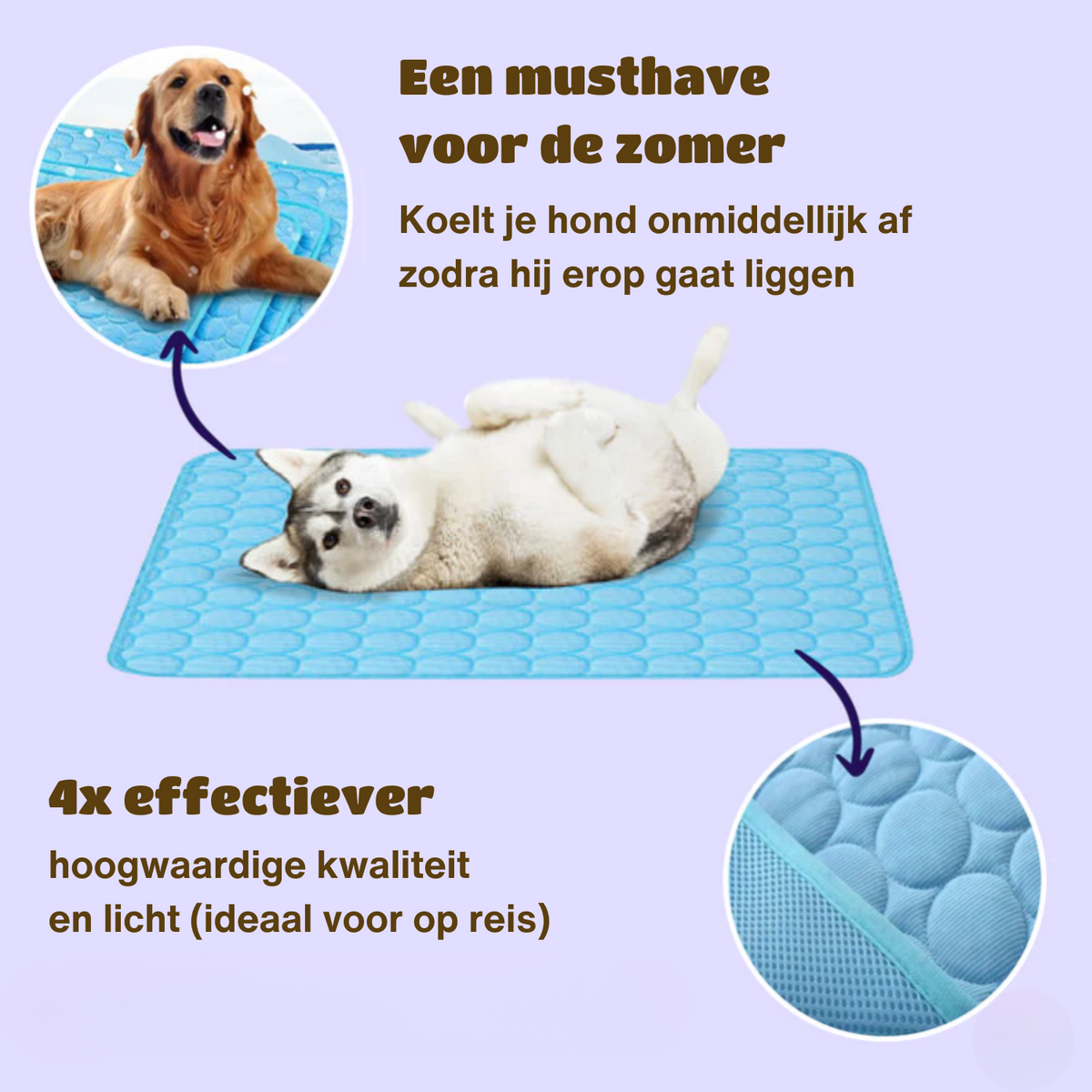 Tapis Rafraîchissant pour Chiens Confortable 9