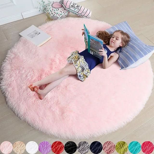 Tapis Rond Confortable pour Salon et Chambre 4