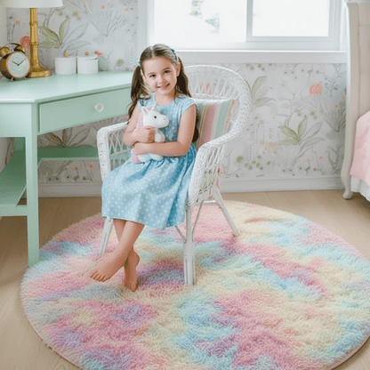 Tapis Rond Confortable pour Salon et Chambre 5