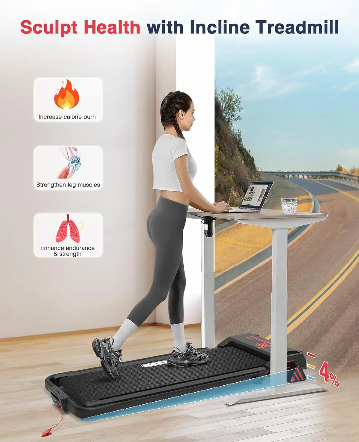 Tapis Roulant Électrique Pliable pour Maison 3