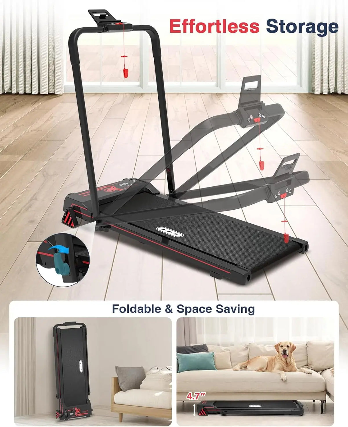 Tapis Roulant Électrique Pliable pour Maison 5