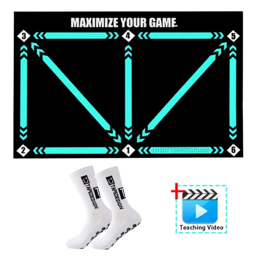 Tapis d'Entraînement Football Antidérapant 2x2m 9