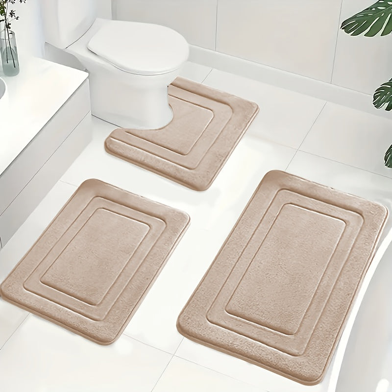 Tapis de Bain Antidérapant Ensemble 3 Pièces 7