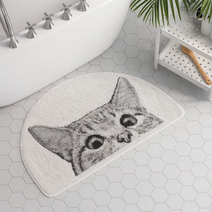 Tapis de bain Antidérapant Doux Unisexe Motif Ludique - Foivo