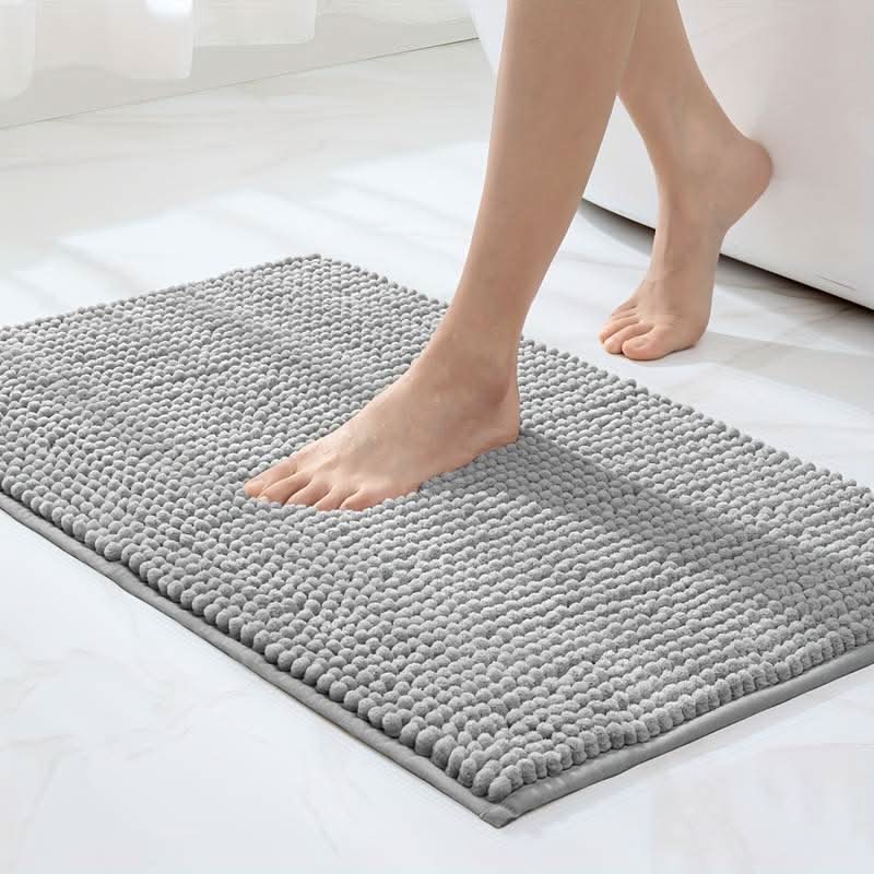 Tapis de Bain Antidérapant Chenille Confortable - Foivo