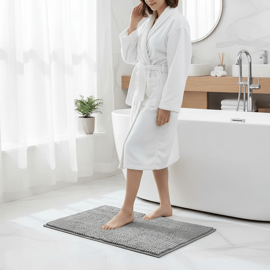 Tapis de Bain Antidérapant en Chenille 1