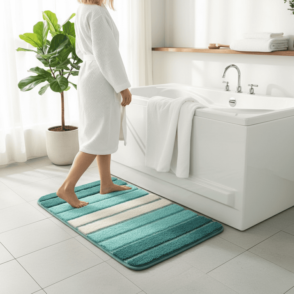 Tapis de Bain Confortable en Microfibre 1