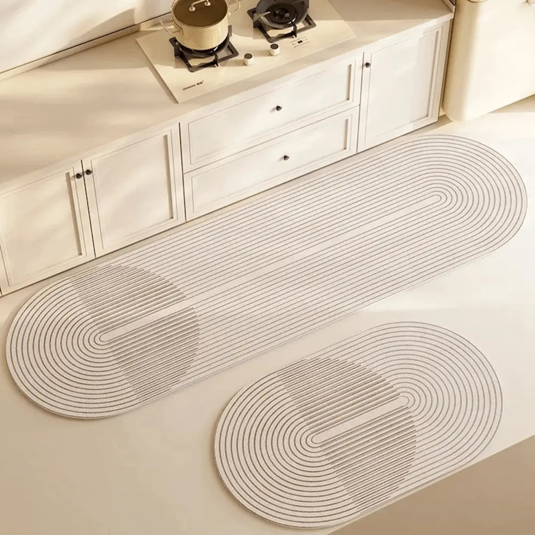 Tapis de Cuisine Antidérapant Absorbant en Mousse Confort - Foivo