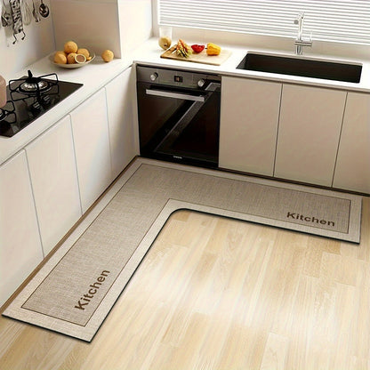 Tapis de Cuisine en L Confortable 1