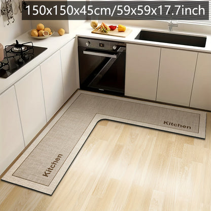 Tapis de Cuisine en L Confortable 3