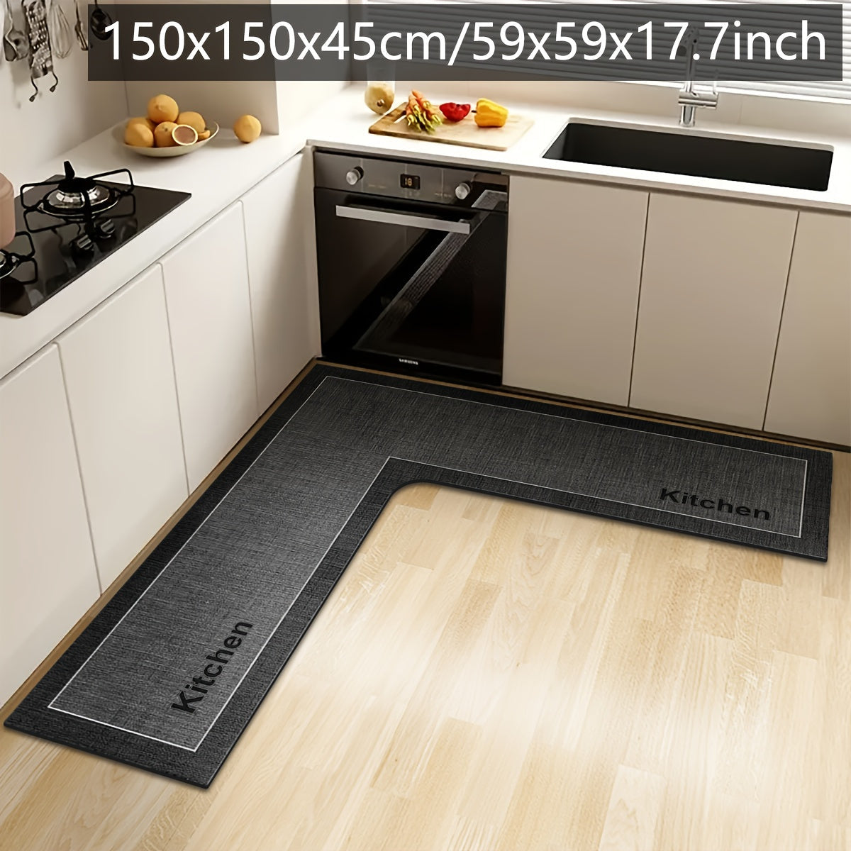 Tapis de Cuisine en L Confortable 5