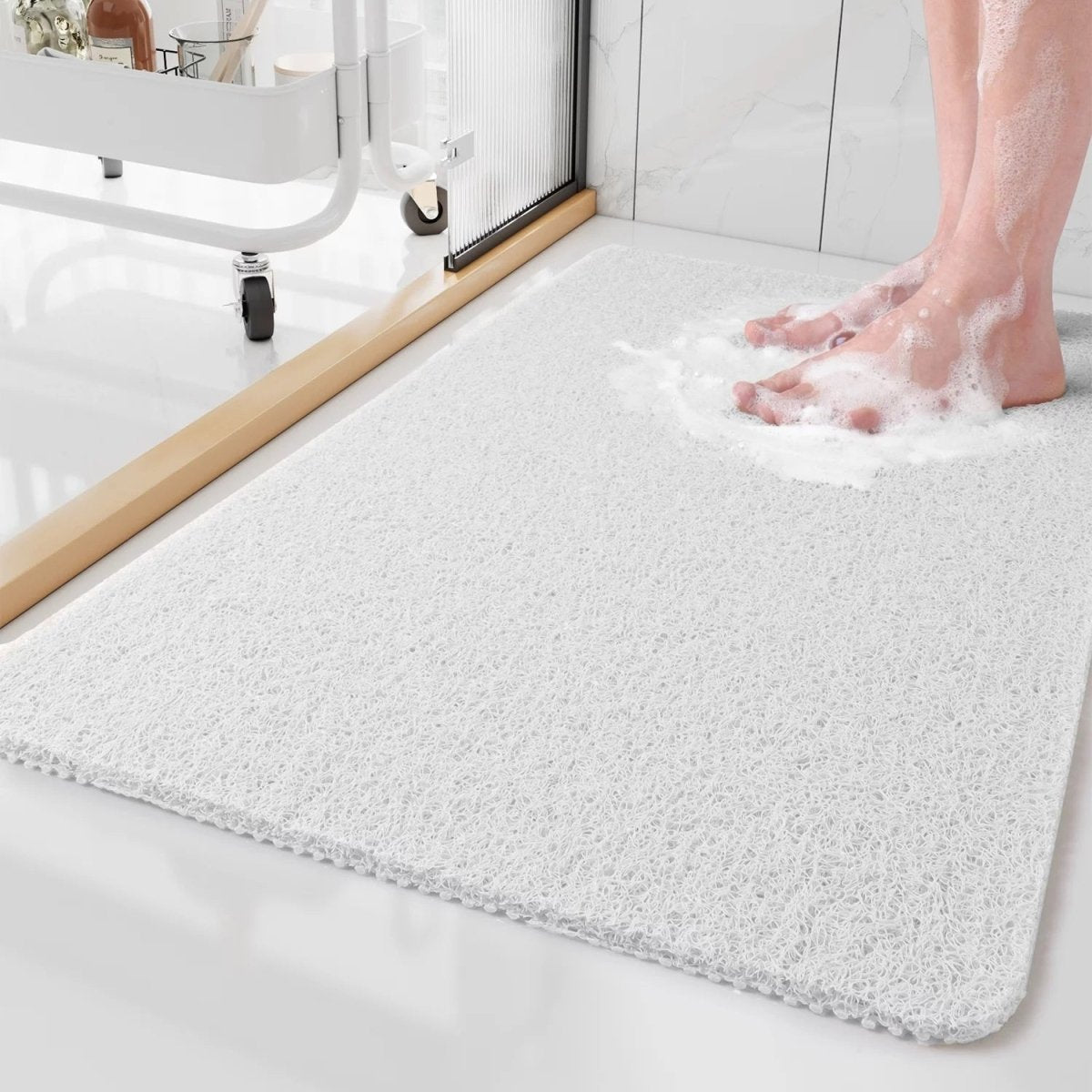 Tapis de Douche Antidérapant Design Pratique pour Salle de Bain 6