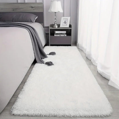 Tapis Unisexe en Fausse Fourrure Douce Lavable Confortable