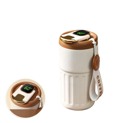 Tasse Thermos Inox Compacte avec Affichage Température - Foivo