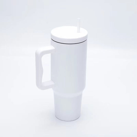 Tasse Thermos Femme Inox avec Poignée Ergonomique et Paille Intégrée - Foivo