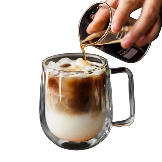 Tasse Verre Isolante Double Paroi Artisanale - Foivo