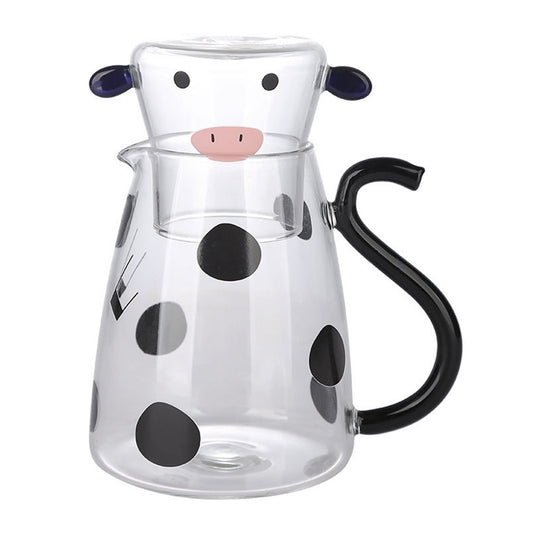 Tasse Verre Unisexe Motif Vache Design Original - Foivo