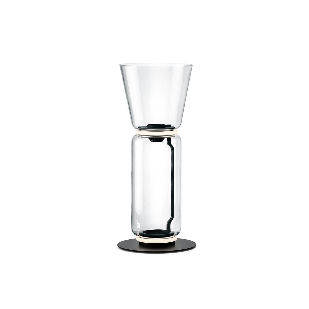 Lampe de Sol Élégante en Verre avec Éclairage Doux