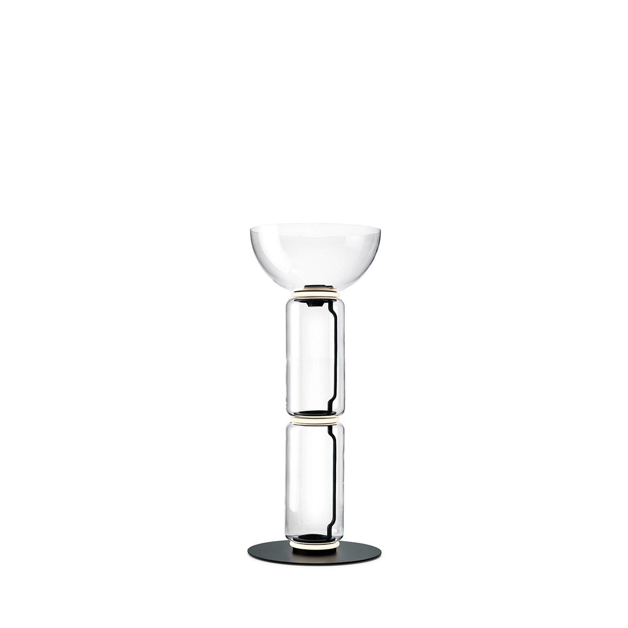 Lampe de Sol Élégante en Verre avec Éclairage Doux