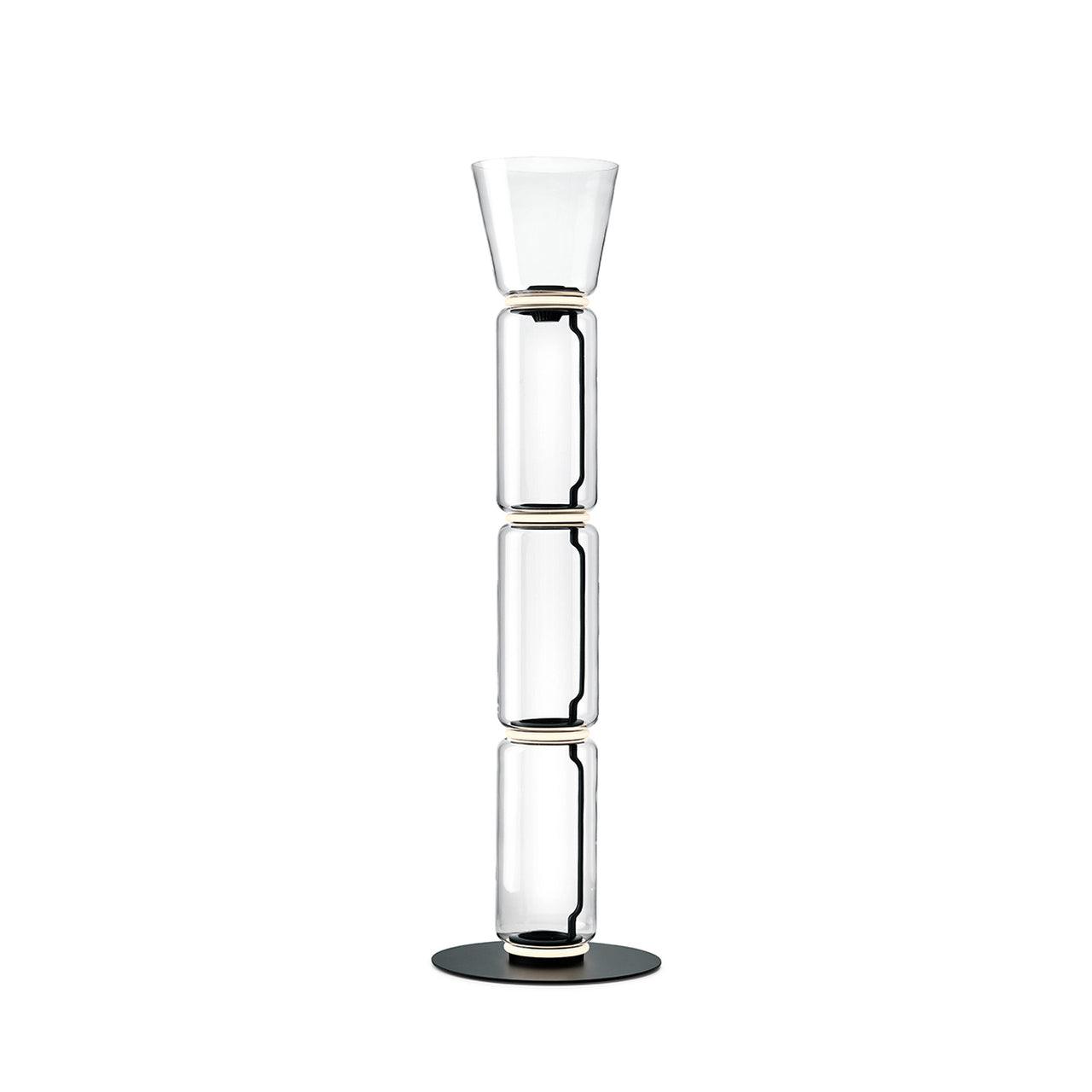 Lampe de Sol Élégante en Verre avec Éclairage Doux