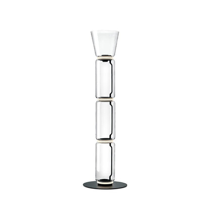 Lampe de Sol Élégante en Verre avec Éclairage Doux