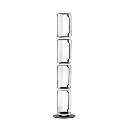 Lampe de Sol Élégante en Verre avec Éclairage Doux