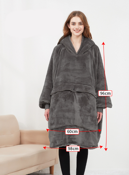 Couverture Chaude Capuche pour Hiver