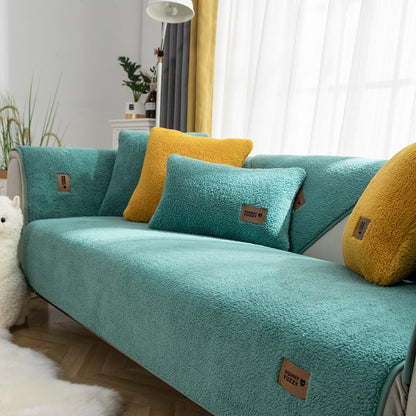 Housse de canapé polaire imperméable antidérapante lavable