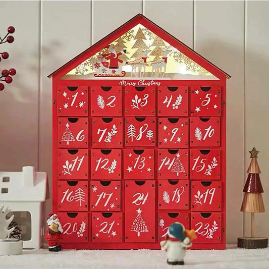 Calendrier de Noël en Bois Lumineux - Foivo