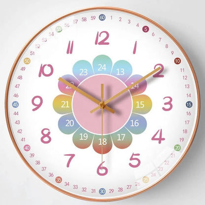 Horloge Murale Enfant 20cm - Réveil Doux pour Petits