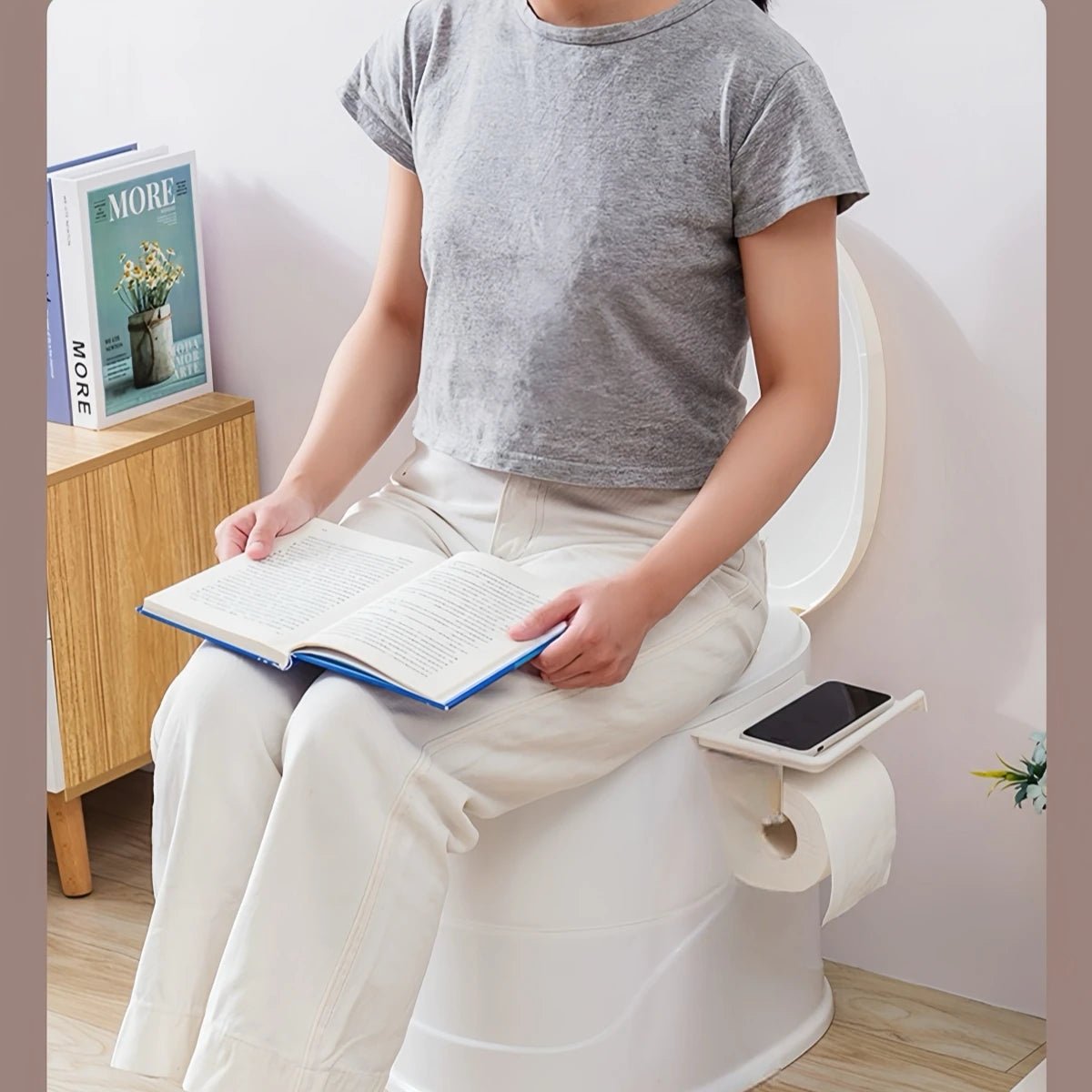 Toilettes Mobiles d'Urgence avec Porte-Papier 2