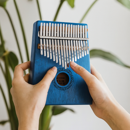 Kalimba Élégant 17 Notes | Son Cristallin et Conception Compacte - Foivo