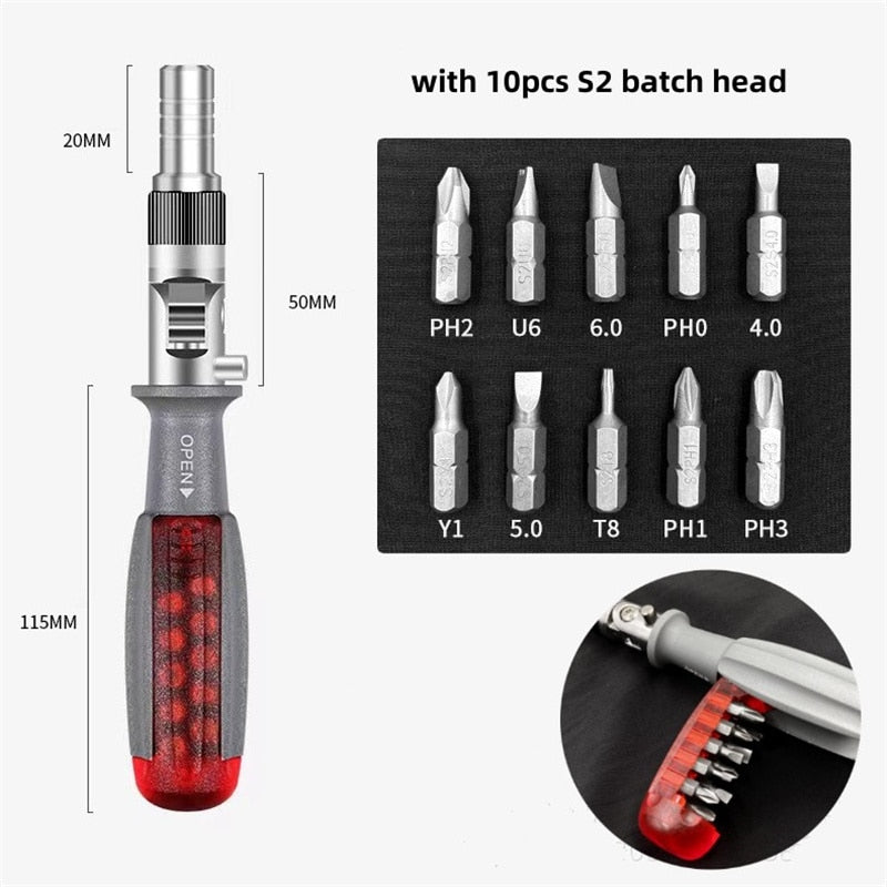 ToolMaster | Versatile Multi-Angle Foldable Screwdriver Set - Foivo