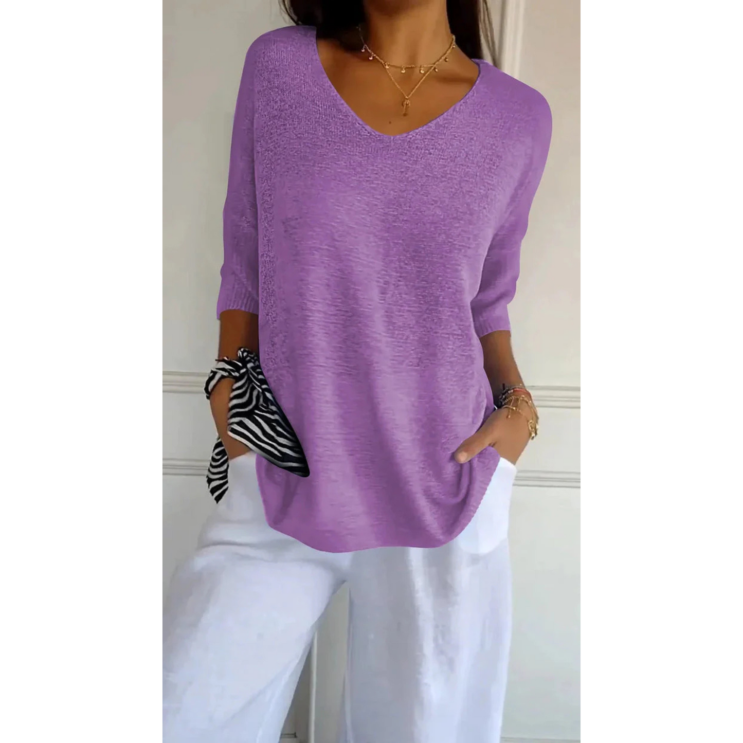 Top Femme Décolleté V Polyvalent 4