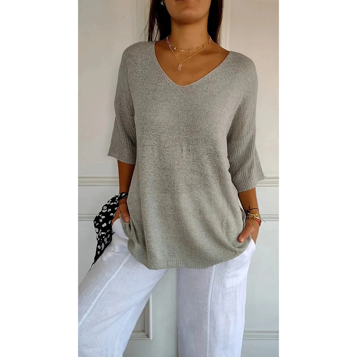 Top Femme Décolleté V Polyvalent 8
