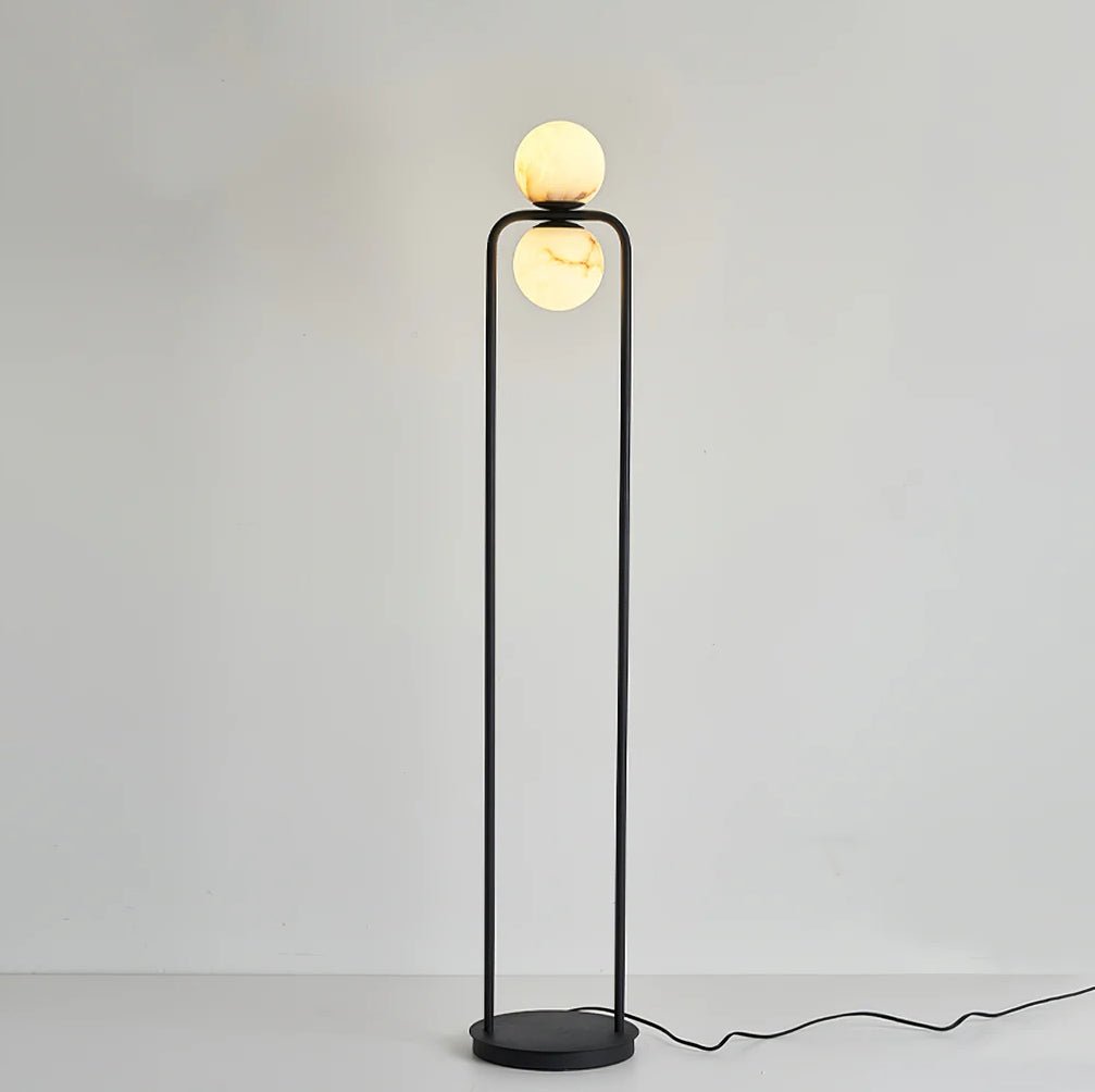 Lampe de sol en Alabastre avec Éclairage Doux
