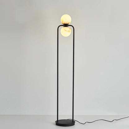 Lampe de sol en Alabastre avec Éclairage Doux
