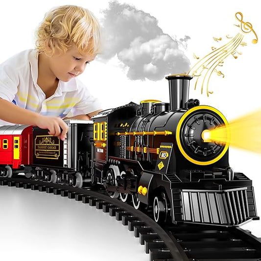Jeu de Train Électrique Enfant avec Effets Sonores - Foivo